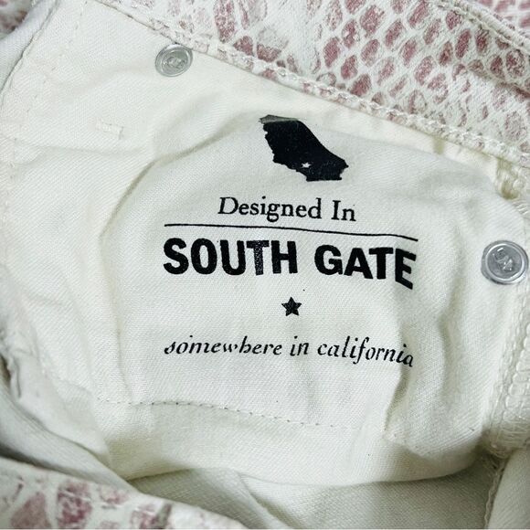 AG Adriano Goldschmied Prima Ankle Jeans Skinny Python Snake Print Size 28 $198 - Picture 12 of 15